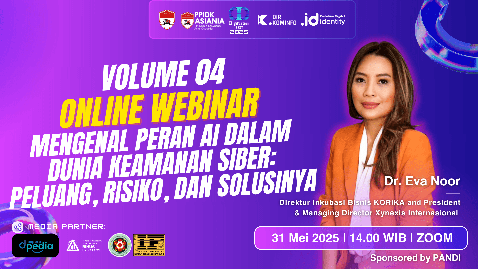 Mengenal Peran AI dalam Dunia Keamanan Siber : Peluang, Risiko, dan Solusinya workshop flyer